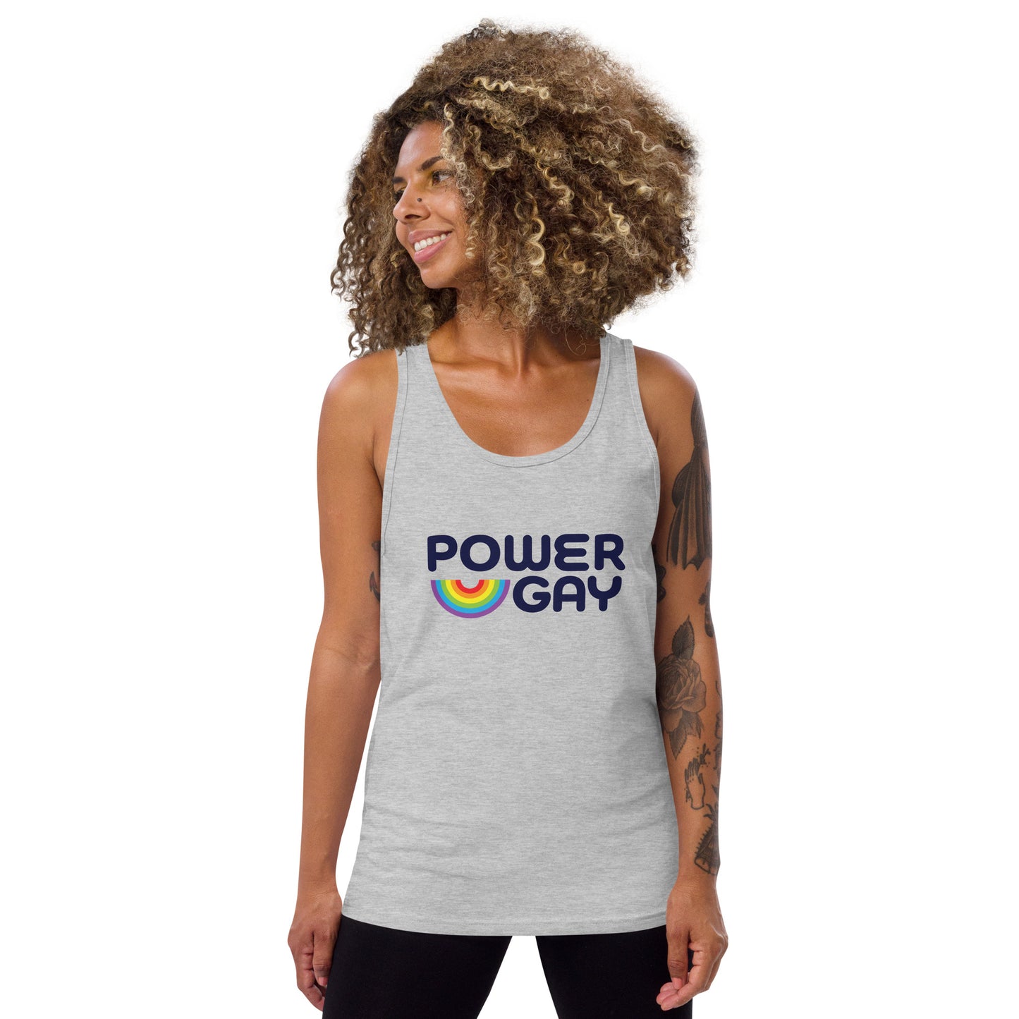 Power Gay Unisex Logo Tank