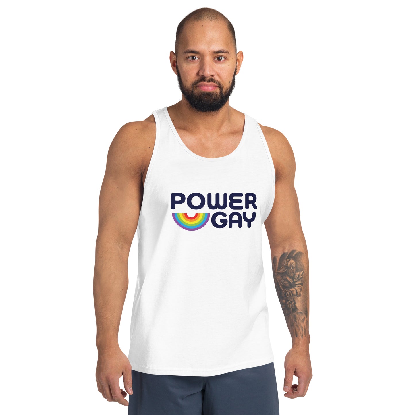 Power Gay Unisex Logo Tank